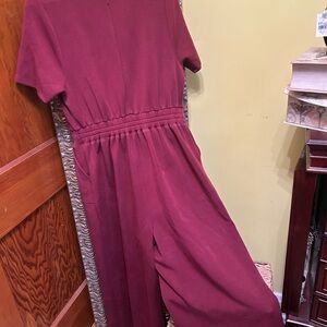 Burgundy Jumpsuit